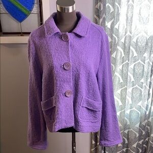 Avoca Renaissance 100% cotton Women's Pale Purple Blazer